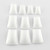 500 pcs White Duck Feet Style Duck Nail Tips Wide French False Nail Tips Acrylic Nail