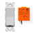 Levven Single-Pole Dimming Wireless Switch Kit - Push Button Switch, Orange, Automatic Operation
