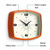 JONES CLOCKS® Movie Wall Clock | Rectangular Retro Clock | 10 inch | Orange | Cool mid-Century Designer Look for Kitchen, Living Room or Office JONES CLOCKS® Movie Wall Clock | Rectangular Retro Clock | 10 inch | Orange | Cool mid-Century Designer Look for Kitchen, Living Room or Office