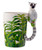 Puckator SMUG28 Mug with Lemur Handle, 12 x 8.5 x 14.5 cm, ceramic, Multi, Height 14cm Width 11.5cm Depth 8cm
