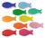Marna Fish sponge 10 color set T262