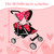 My First Doll Twin Stroller - Cutest Heart Design Doll Twins Stroller - Great Toy Gift for Girls