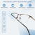 EYECEDAR 5 Pack Quality Reading Glasses Men Metal Half Frame Spring Hinges Blue Light Blocking Computer Eyeglasses Readers for Men 2.0