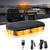 JESTMOTOR 48 LED Magnetic Strobe Lights, Wireless Remote Control Rechargeable Rooftop Beacon Light Bar, Emergency Warning Flashing Light for Pickup Trucks, Cars and Snowplow (Amber)