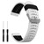 Watch Band for Garmin Approach S20/S5/S6, Forerunner 220/230/235/620/630/735XT, Soft Silicone Band Replacement Strap for Garmin Watch (White/Black)