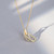 BlingNook For Unbiological Daughter - S925 Circle Necklace, We Are Forever Linked Together Interlocking Step Daughter Necklace Adjustable To My Daughter Jewelry（Gold）