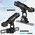 PLUSINNO 2 in 1 Fishing Rod Holders for Boat, Kayak Rod Holder, Fishing Pole Holders for Track Mount/Deck Mount, Fish Gear with Rod Protective Strap, Fishing Accessories & Gifts