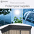 KWTUAC 5x3 Feet Storage Shed Waterproof Cover - 600D Oxford Fabric, Rainproof Shelter with Front Short Back Long Design, Lightweight & Easy to Install for Outdoor Garden Patio