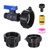 happywins 275-330 Gallon IBC Tote Tank Adapter, 3 Size IBC Tote Hose Adapter, 2.44" Fine、2" Fine and 2" Coarse Thread + Full Flow Garden Hose Valve, IBC Tote Drain Adapter