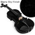 Black Violin for Beginners, Violin 1/2 Size for Kids, Premium Solid Wood Violin Shoulder Rest 4/4 Full Size, W/Hard Case, Violin Bows, Violin Rosins, Horse Bridges, Clip-on Tuner, Manual Instruction