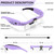 Dilzekui Magnifying Glass with Light, Rechargeable Magnifying Glasses 1.5X-5X Lenses, Magnify Glasses for Close Work with Carry Case, Magnifier Headset Headband Magnifier for Craft Hobby Cross Stitch