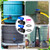 Innconee 12 Packs Rain Barrel Spigot Kit 3/4" GHT Heavy Duty Plastic Garden Hose Shut Off Ball Valve Water Garden Hose Connector for Rain Barrels Telescopic Water Pipe(PVC Valve)
