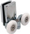 Zinc Alloy Shower Door Twin Rollers Runners - Set of 2 -Bottom (Lower Wheel (23mm) 2pcs