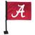 FANMATS University Of Alabama 1-pc Car Flag with Black Pole | Red | 11" x 14" | Crimson Tide Primary Logo