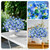 ICX 10pc Artificial Pansy Flowers for Outdoors,Silk Fake Flowers UV Resistant, Spring Flowers Artificial for Decoration,Outdoor Fake Plants for Door Porch Patio Planter Yard (Blue