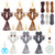 ACRNIGHEET 6PCS Owl Macrame Keychain Kit for Adults Beginners 6 Different Color Owl Boho Macrame Keychain Craft Kits Gift DIY Kits for Adults Purse Phone Bag Includes Step-by-Step Video Tutorials