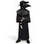 Spooktacular Creations Black Plague Doctor Costumes Set, 10 in 1 Halloween Costume Beak Mask Plague Dr Outfit for Kids (Large)