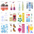 3D Printing Pen Drawing Book Spiral Bound with Transparent Template, 40 Patterns Reusable Painting Graffiti Template, Ideal DIY Gift for Kids Include Animal Transportation House Building Food