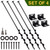 VASGOR 24” Mobile Home Anchors - Ground Anchor Screw in with Brackets and Adapter for Drill - Earth Anchors - Storage Shed and Swing Anchor Kits VASGOR 24” Mobile Home Anchors - Ground Anchor Screw in with Brackets and Adapter for Drill - Earth Anchors - Storage Shed and Swing Anchor Kits