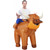 Simgoing Inflatable Highland Cow Costume - Adult Halloween Blow Up Cow Themed Party Costume Cosplay Ride On Animal Suit for Men & Women