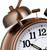 Loud Alarm Clock for Heavy Sleepers Adults, Metal 4 Inches Twin Bell Battery Operated Alarm Clocks for Bedrooms Decoration, Silent Non-Ticking, Back-to-School Gift (Red Brown)