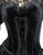 MEOWCOS Women's Halloween Devil Cosplay Costume Lace Top Adjustable Corset with Irregular Skirt and Bat Wings