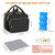 PIIOSER Breastmilk Cooler Travel Bag with Ice Pack, Compatible with Wearable Breast Pumps & Accessories - Breastfeeding On The Go for Nursing & Working Moms, Black