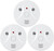 3 Pack Combination Smoke and Carbon Monoxide Detector Battery Operated, Travel Portable Photoelectric Fire&Co Alarm for Home, Kitchen