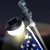Flag Pole Light Solar Powered Warm Light 3000K, Flagpole Solar Light for 5ft 6ft Flagpoles, Solar Flag Pole Light Outdoor Waterproof LED for Outside House Garden Yard American Flags Decor (Black)