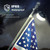 Flag Pole Light Solar Powered Warm Light 3000K, Flagpole Solar Light for 5ft 6ft Flagpoles, Solar Flag Pole Light Outdoor Waterproof LED for Outside House Garden Yard American Flags Decor (Black)