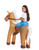 Inflatable Horse Costume Kids Girls Boys, Blow Up Ride On Horse Cosplay Toddler Child, Inflatable Cowboy Cowgirl Halloween Costume Children Brown