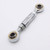QIXIAMO Heavy Duty 1" Stainless Steel Adjustable Tensioning Rod Joint RuggedsAlternator Bracket for 350 454 Engines