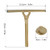 Stainless Steel Squeegee for Shower, Gold Shower Squeegee with Hook for Storage, 10-Inch Soft & Firm Blade Gold Squeegee for Bathroom, Car Glass and Tiles 22.5x22cm