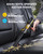 Fanttik Slim V10 Mix Cordless Car Vacuum, 4 in 1 Handheld Air Duster, Color Smart LED Display, 16kPa Suction Power, Cordless Portable Mini Keyboard Vacuum for Car, Office Desk