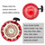 YGQ GX340 GX390 Recoil Starter Pull Start Assembly with Pull Cord for Honda and Clones 339c 389cc 420cc 439cc 459cc Red 28400-ZE3-W01ZA for Pressure Washers Generators