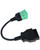 FENNICA Green Type 2 9 Pin J1939 Male to 16pin OBD2 Female Adapter J1939 to OBD2 Adapter Cable for Heavy Duty Trucks & Commercial Vehicles