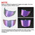 PSLER Helmet Visor for K6 K6s - K6 K6 s Visor Helmet Face Shield Helmet Accessories Replacement for K6 K6s,Deep Purple