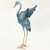 Bits and Pieces - Japanese Blue Heron Metal Sculpture Set - Two Standing Cranes Perfect for Garden Décor - Metal Garden Art, Outdoor Lawn and Patio Décor, Backyard Sculpture, and Decoration