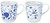 Sunupii 630740 Indigo Arabesque Pair Mug Set, Arabesque / Grape (Comes in a Gift Box), Mother's Day, Gift, Gift