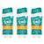 Tom's of Maine Long-Lasting Aluminum-Free Natural Deodorant for Women, Fresh Apricot, 2.25 oz. 3-Pack (Packaging May Vary)