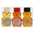 Manoa Honey Bears Gift Set with Ohia, Macadamia Nut and Pele's Gold Honey