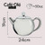 Café Ole RT-050X Rondeo Stainless Steel Tea Pot Easy Pour Teapot with Infuser Basket 50oz 1500ml