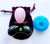 Polar Jade 3 Gemstones Yoni Eggs 3-pcs Set, Made of Rose Quartz, Obsidian and Nephrite Jade, Drilled, with One Box of Unwaxed String & User Instructions, L/M/S 3 Sizes for Training Yoni Love Muscles