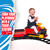 Rollplay Electric Train Ride On for Kids Featuring Real Cold Water Steam, 22 Track Pieces, Detachable Caboose, Working Headlights and Sounds, with a Top Speed of 1 MPH, Red