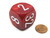 Large Backgammon 30mm Doubling Cube Dice - Red