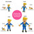 FUZZU Donald Trump Political Parody Novelty Durable Dog Chew Toy with Squeaker 17"