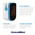CHOICEMMED Finger Pulse Oximeter - Blue Blood Oxygen Monitor with Batteries - Portable O2 Saturation Sensor in Carry Pouch