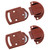 HJGarden 2Pairs Old-Fashioned Wardrobe Sliding Door Roller Gear Track Panel Internal Kit, Furniture Sliding Door Pulley Accessories