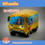 Cuddle Barn | Wheelie 8" School Bus Singing Stuffed Animal Plush Toy | Mouth Moves and Eyes Light Up | Sings Wheels on The Bus