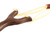 BASUNE Solid Wooden Slingshot with Classic Construction Hunting Slingshot for Catapult Game, Outdoor, Hunting-for Adult (Deep Brown)